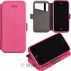MAXY CUSTODIA BOOK COVER SILICONE FLIP CASE LIBRO ORIZZONTALE LG G4 H815 PINK ROSA