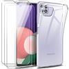 CUSTODIA per SAMSUNG GALAXY A22 5G / A22 4G Cover TPU SILICONE Pellicola VETRO