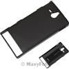SONY CUSTODIA PROTECTIVE SHELL ORIGINALE SONY XPERIA S LT26I NERA PELLE SMA6118B NEW