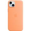 Apple Custodia MagSafe In Silicone Per iPhone 15 Plus - Orange Sorbet