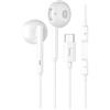 HOCO AURICOLARE STEREO ORIGINALE CUFFIE MICROFONO L10 TYPE-C WHITE 78DF22A