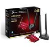 TP-Link AXE5400 Tri-Band Wi-Fi 6E Bluetooth 5.2 PCI Express Adapter with Two Ant