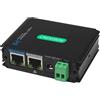 LINOVISION Divisore industriale Gigabit POE+ con uscita DC12V/DC24V/POE 24V | verde con ...
