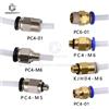 Pneumatech Raccordo pneumatico dritto PC4-M6 PC4-M5 PC4-01 PC6-01 PTFE 4mm per stampa 3D