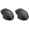 HP 280M Mouse Silent Wireless, Tecnologia LED Blu, Riduzione Rumore fino a 90%,