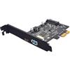 Pci-e a USB 3.1 Gen2 10 Gbps Tipo A+Tipo C Scheda di espansione Trasmissione