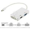 ADATTATORE MINI Display port 3 in 1 mini DP maschio a VGA HDMI DVI