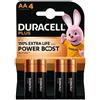 Duracell M18-DURLR6/MNI500 Duracell STILO AA 4 PZ ALCALINE PLUS POWER