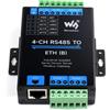 Waveshare 4 Ch RS485 to RJ45 Ethernet Serial Server 4 Channels RS485 Independent