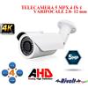 VulTech TELECAMERA BULLET VARIFOCALE 2.8 12 MM 5 MPX 4 IN 1 IR 50 METRI UTC 4 IN 1