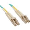 Leviton PATCH 2FO OM3 SCD/SCD AQUA 1M