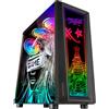 MARS GAMING MC-ART, Case PC Gaming ATX, Doppio Vetro Temperato Disegnabile, ARGB