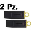 Kingston 2 PEN DRIVE 128GB KINGSTON 3.2 / 3.0 / 2.0 PENNA USB Chiavetta USB DTX/128GB