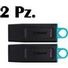Kingston 2 PEN DRIVE 64GB KINGSTON USB 3.2 / 3.0 / 2.0 Veloce con Cappuccio DTX/64GB