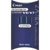 Pilot Refill Hi Tecpoint V5/V7 Ricaricabile Begreen Blu Pilot Confezione 12 pezzi