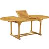 VERDELOOK Linea Acacia Tavolo Ovale estensibile 190-140x90 altezza 75 cm