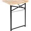 VERDELOOK Gambe di ricambio tavolo set birreria set da 2 pezzi 73x53x2.5 cm