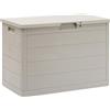 Toomax Multibox Woody's Baule da esterno 160L Grigio Tortora per giardino77x44x527