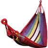 Amaca in cotone brazil 200x80 cm resistente 130kg dondolo lettino da appendere