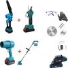 LLD Kit Potatura 4in 1 Cesoia Motosega 2 Batterie con Asta Telescopica