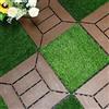Kit 9 Mattonelle a Incastro per Terrazzo Pavimenti 30x30cm in PVC Antiscivolo