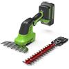 Greenworks Forbice per erba 24/48v g24shtx Greenworks (2 in 1) con batteria 2Ah e caricab