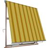 VERDELOOK Milos, Tenda Sole a Caduta Braccetti 80 cm, 3 x2,45 m beige e ocra