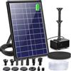 Does not apply Fontana Solare Da 8 W, per Esterni, Con Batteria Da 3600 Mah, Pompa Solare per L