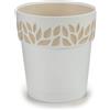 Vaso bianco Stefanplast Opera Cloe cm 25 con riserva d'acqua
