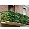 Siepe Artificiale Sintetica Foglie Edera H 1 x 3 MT Realistica in PVC Verde