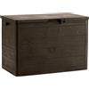 Toomax Multibox Woody's Baule da esterno 160L Marrone per giardino 77x44x527