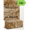 Wueffe Mattoni marmo Giallo Reale 25x12x10 - 12 pz - muro cordolo aiuola giardino
