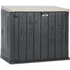 Toomax Stora Way Baule 842L Porta Attrezzi Bidoni Antracite / Grigio Tortora 129x74x111