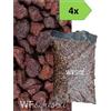 Wueffe Lapillo vulcanico rosso 10/18 - 4 sacchi da 33 lt. - pacciamatura giardino