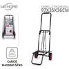 WeHome Carrello Portapacchi Pieghevole Portatutto Portata 25Kg / 50kg 2 Ruote in GOMMA