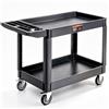 VEVOR Carrello Multiuso Carrello a Mano 2 Ripiani Carico max. 250kg Ruote 360°