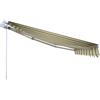 VERDELOOK Tenda Sole Itaca ad inclinazione fissa sporgenza 2mx 3m beige e verde