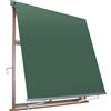 VERDELOOK Tenda Sole Milos a Caduta Braccetti 80cm larghezza 1m H 2,5m verde