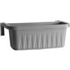 BAMA Fioriera Rettangolare Rondine Col. Grigio Cm. 50X20X18,5 H