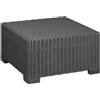 Keter Tavolo Tavolino da Giardino Esterno cm 68x68x35 h in Resina CALIFORNIA Keter
