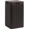 Toomax Rio Garden Bin Pattumiera da 80L 38x38x65 bidone Marrone da giardino e esterno