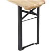 VERDELOOK Gambe di ricambio panca birreria 2 pezzi, 43x23x2.5 cm
