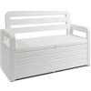 Toomax Foreverspring Cassapanca Contenitore Bianca da 270 Litri con Seduta 2 Persone