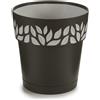 Vaso con riserva d'acqua grigio Stefanplast Opera Cloe cm 20x19