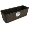 STEFANPLAST - BALCONETTA NATURAL CON RISERVA CM. 50X18X16 H COL. MOKA