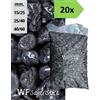 Wueffe Ciottoli di marmo Nero Ebano - 20 sacchi da 25 kg - sassi neri pietre giardino