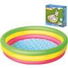 Bestway Piscina gonfiabile gioco Bambini Bestway rotonda da giardino 102x25cm a 3 anelli