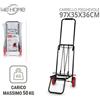 WeHome Carrello Portapacchi Pieghevole Portatutto 2 Ruote in PU Portata 25Kg / 50kg