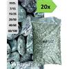 Wueffe Ciottoli di marmo Verde Alpi - 20 sacchi da 25 kg - sassi pietre giardino