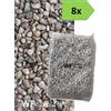Wueffe Ghiaino tondo di fiume 4/16mm - 8 sacchi da 25 kg - sassi ghiaia graniglia